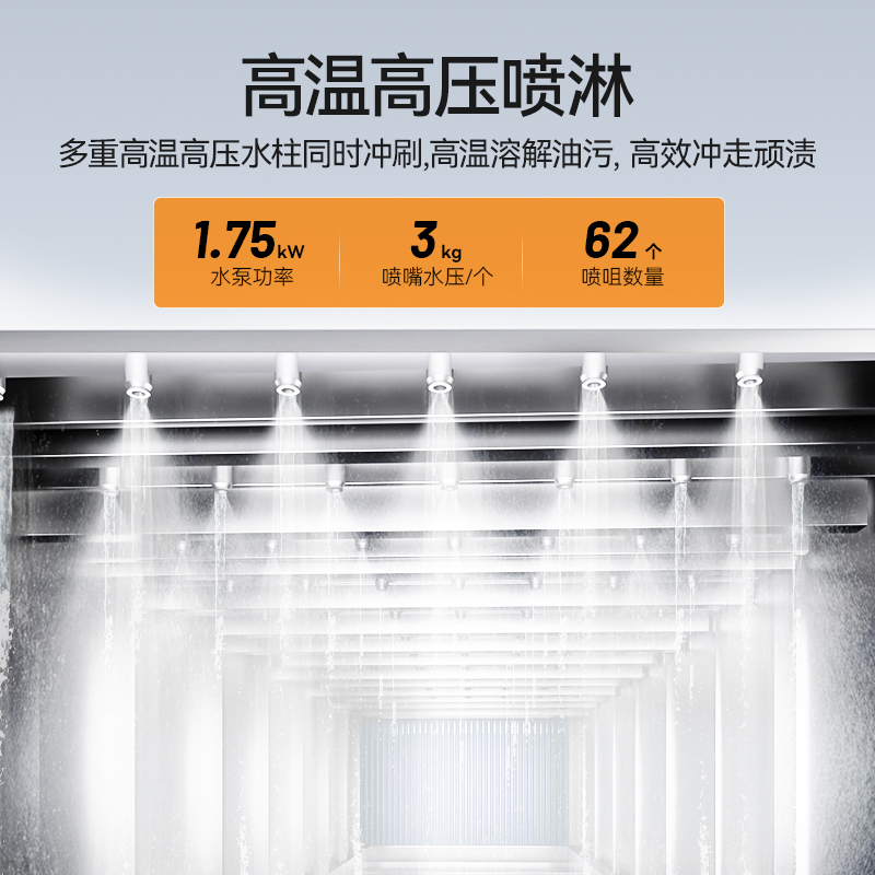 麥大廚旗艦款5.9m平放式雙缸雙噴淋雙烘干洗碗機(jī)