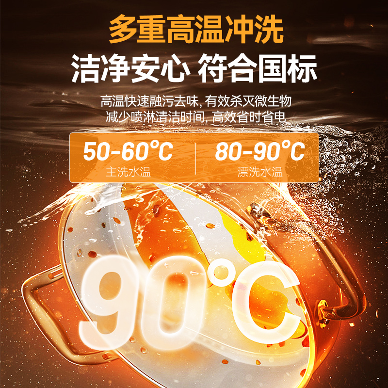 麥大廚1.75米通道式單缸雙噴淋商用洗碗機