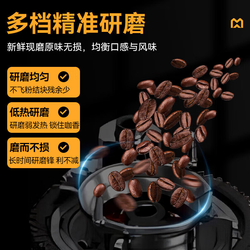  麥大廚B22系列標準款家用無底座1.5kw全自動咖啡機 